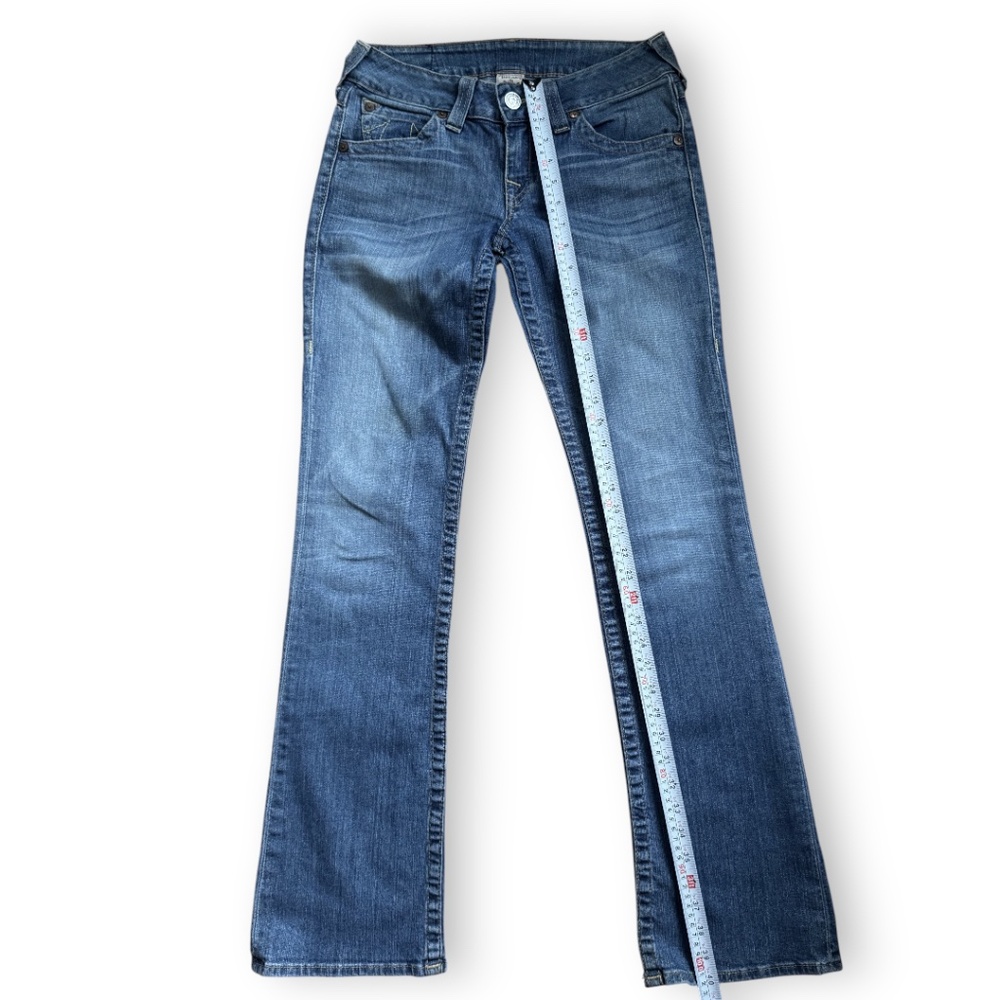 TRUE RELIGION plain wash straight leg jeans blue size 28 - Picture 14 of 15